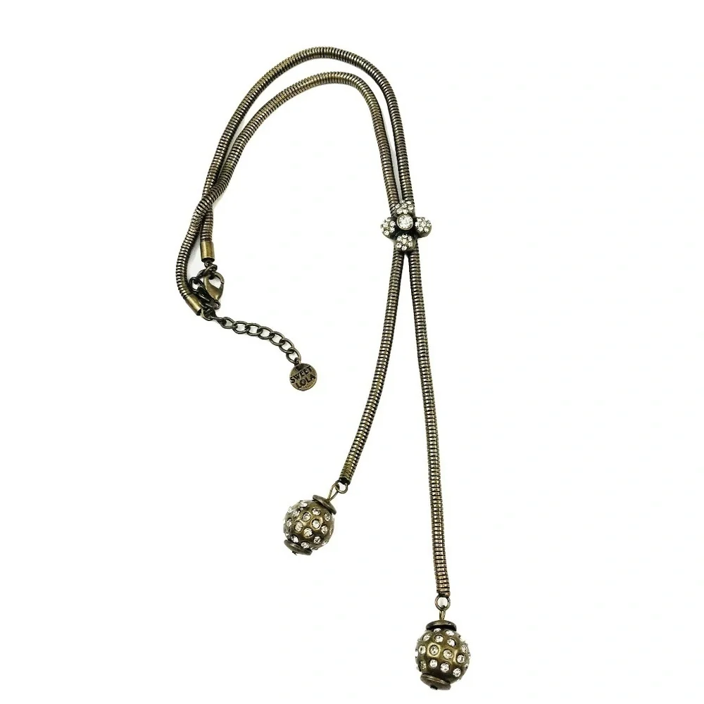 Sweet Lola Bronze jeweled Necklace​​